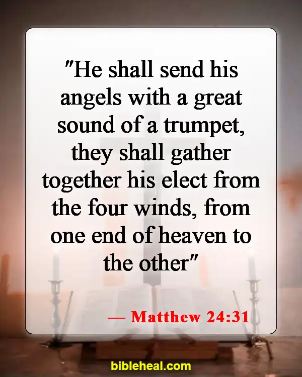 Bible Verses About Being Reunited With Loved Ones In Heaven (Matthew 24:31)