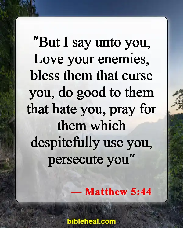 Bible Verses On How To Deal With Anger (Matthew 5:44)