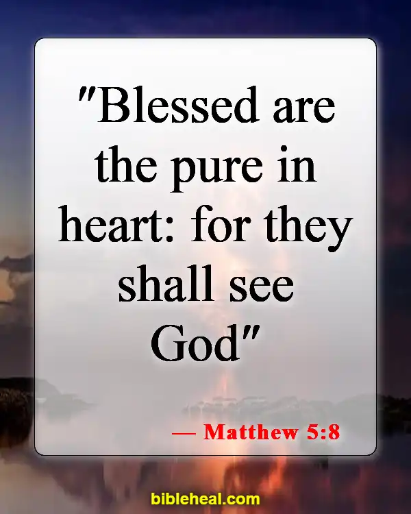 Bible Verse About Filling Your Mind With Good Things (Matthew 5:8)