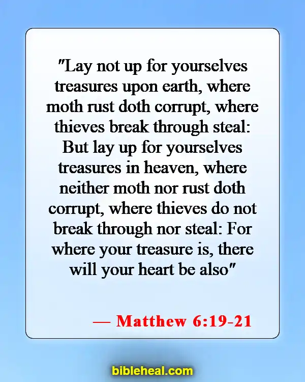 Bible Verse About Being Wise With Money (Matthew 6:19-21)