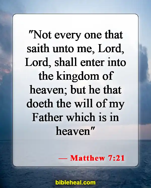 Bible Verses About Real Christian (Matthew 7:21)