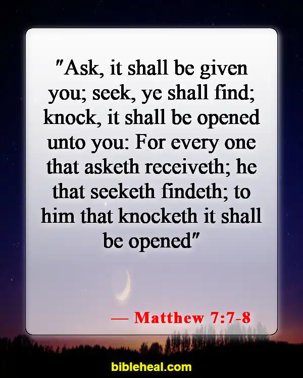 Bible Verse About Waiting For Answered Prayer (Matthew 7:7-8)