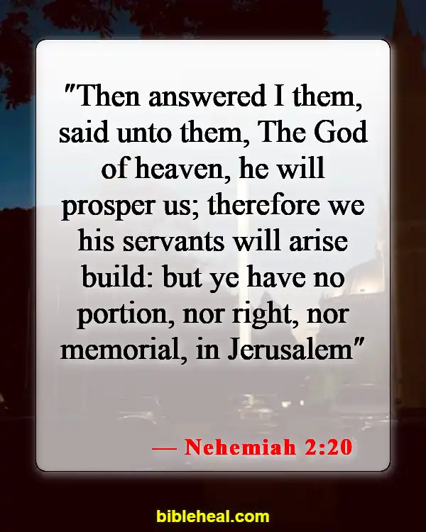 Bible Verses About God's Financial Blessings (Nehemiah 2:20)