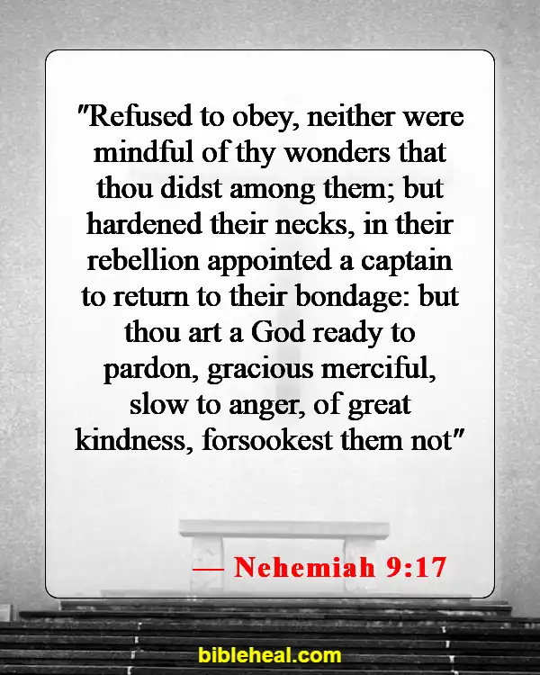 Bible Verse About Only God Can Forgive Sins (Nehemiah 9:17)