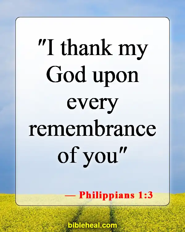 Bible Verse For Being Blessed And Thankful (Philippians 1:3)