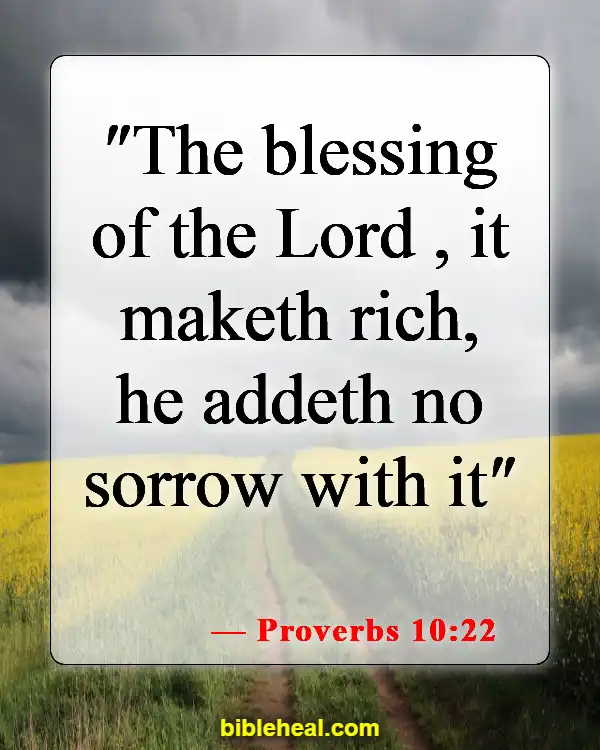 Bible Verses About God's Financial Blessings (Proverbs 10:22)