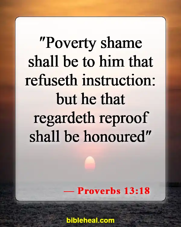 Bible Verses About Financial Responsibility (Proverbs 13:18)