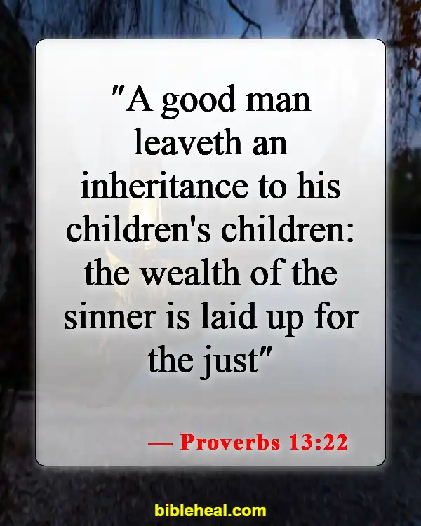 Bible Verses About God's Financial Blessings (Proverbs 13:22)