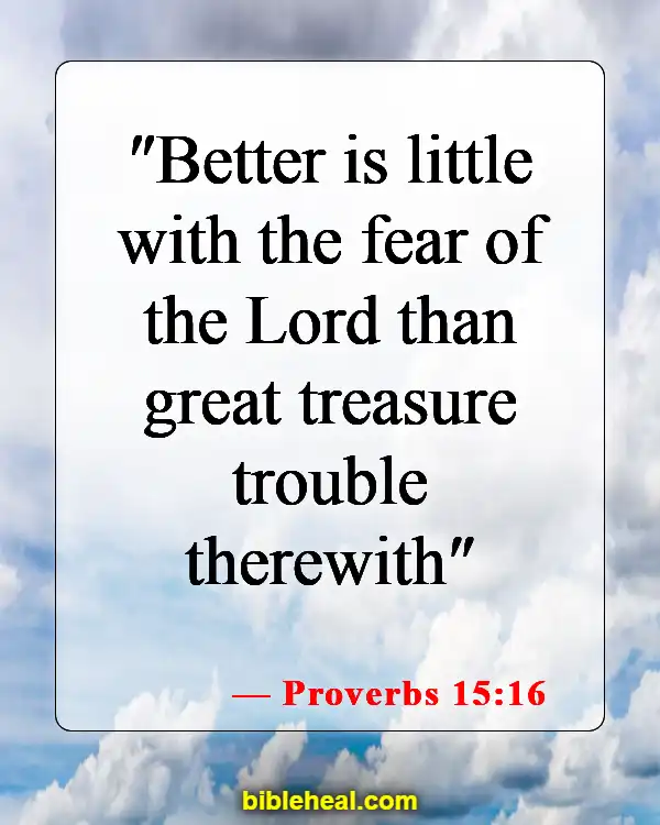 Bible Verses About Appreciating The Little Things In Life (Proverbs 15:16)