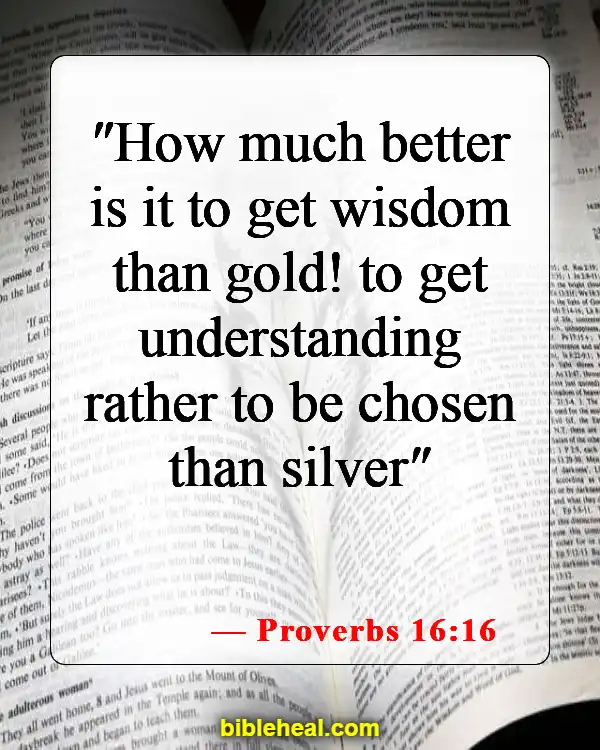 Bible Verses For When You Feel Dumb (Proverbs 16:16)