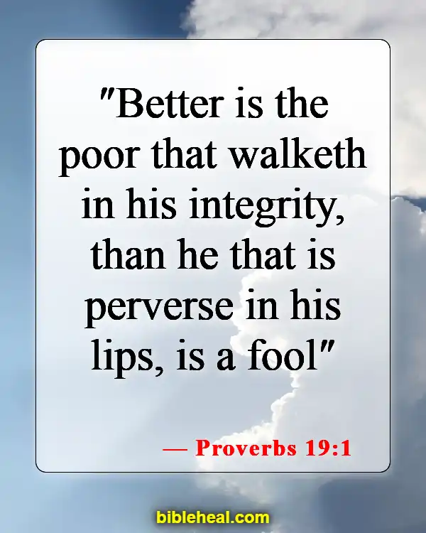 Bible Verse About Being Wise With Money (Proverbs 19:1)