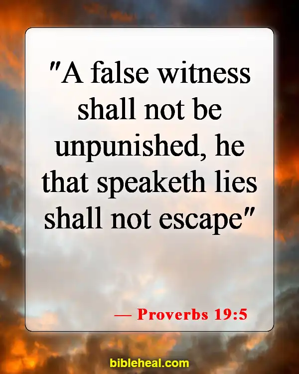 Bible Verses About Liars Going To Hell (Proverbs 19:5)