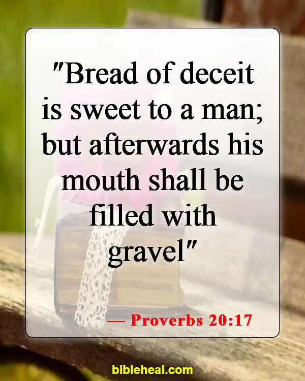 Bible Verses About Liars Going To Hell (Proverbs 20:17)