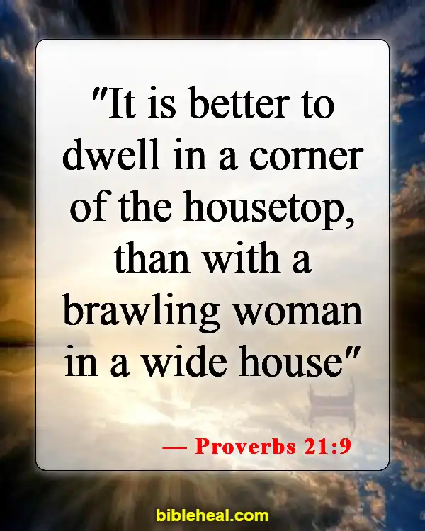 Bible Verses About Finding A Life Partner (Proverbs 21:9)