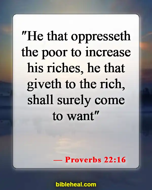 Bible Verse About Being Wise With Money (Proverbs 22:16)