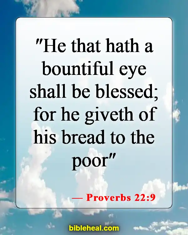 Bible Verses About God's Financial Blessings (Proverbs 22:9)