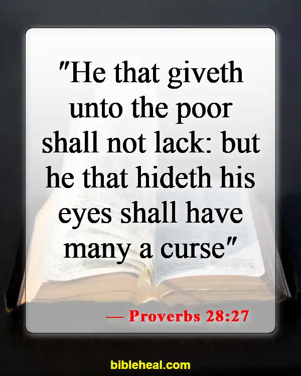 Bible Verses About Financial Responsibility (Proverbs 28:27)