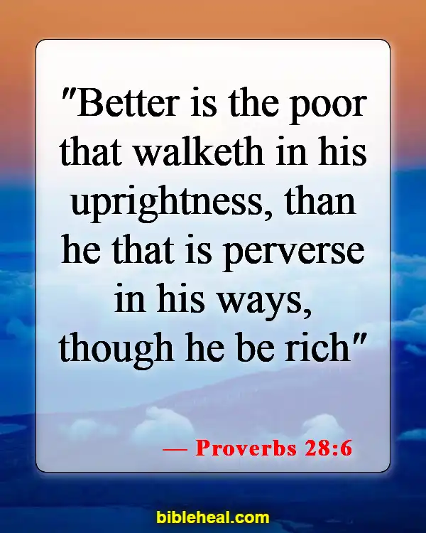 Bible Verses About Being A Good Man (Proverbs 28:6)