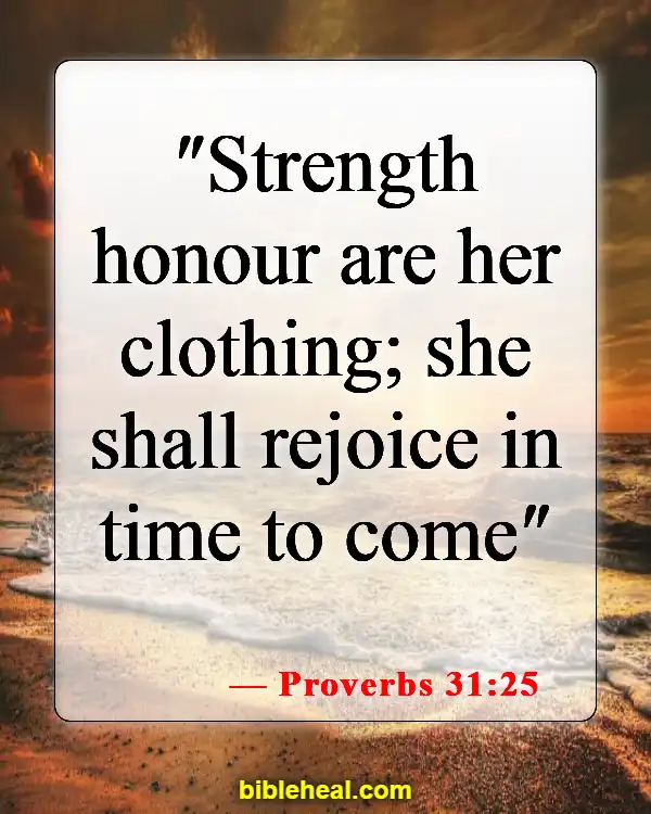 Bible Verses For Women's Motivation (Proverbs 31:25)