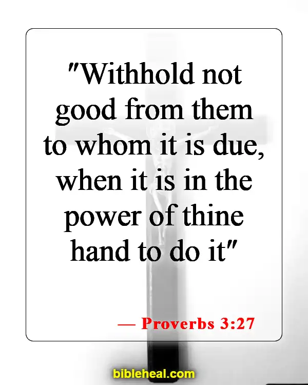 Bible Verses About Financial Responsibility (Proverbs 3:27)