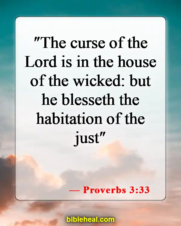 Bible Verse About Concern For The Family And Future Generations (Proverbs 3:33)