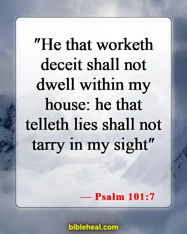 Bible Verses About Liars Going To Hell (Psalm 101:7)