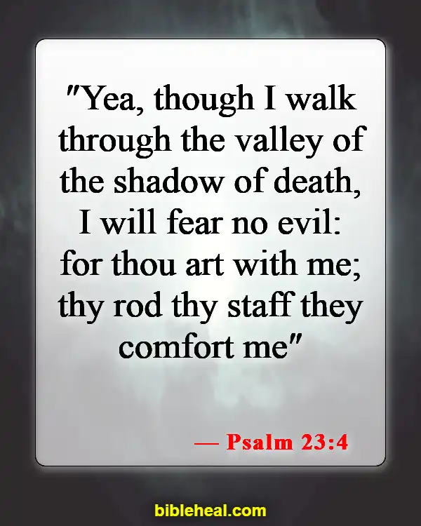 Bible Verses About Satan's Distractions (Psalm 23:4)