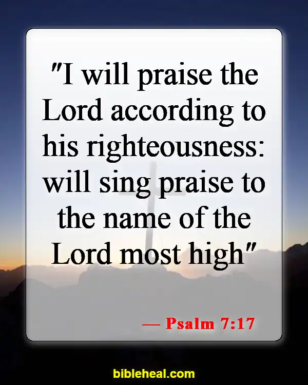 Bible Verse For Being Blessed And Thankful (Psalm 7:17)