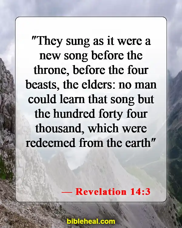 Bible Verse About Singing And Dancing For The Lord (Revelation 14:3)