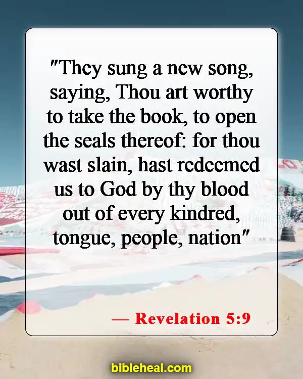 Bible Verse About Singing And Dancing For The Lord (Revelation 5:9)