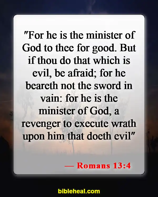 Bible Verses About Warning The Wicked And Sinners (Romans 13:4)