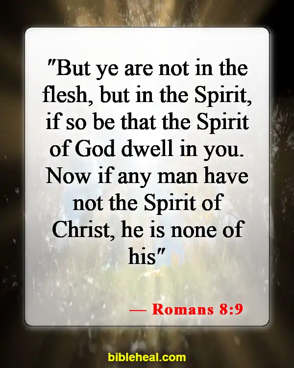 Bible Verses About Real Christian (Romans 8:9)