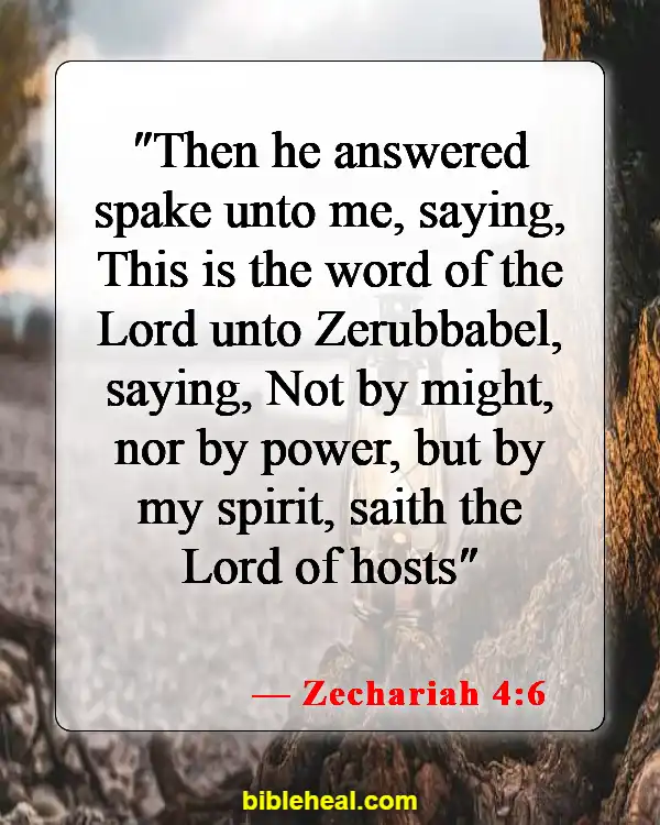 Bible Verses On Deliverance From Evil Spirits (Zechariah 4:6)