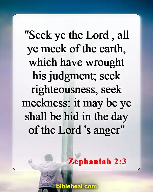 Bible Verse Humble Yourself Under The Mighty Hand Of God (Zephaniah 2:3)