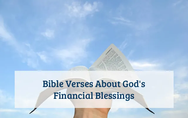 Bible Verses About God's Financial Blessings