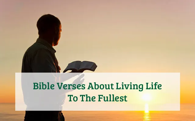 Bible Verses About Living Life To The Fullest